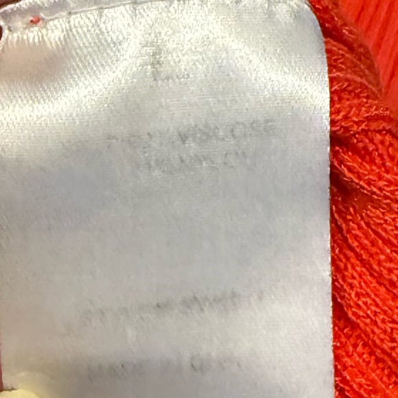 Vibrant Red Orange Sleeveless Ribbed Top - Picture 4 of 4